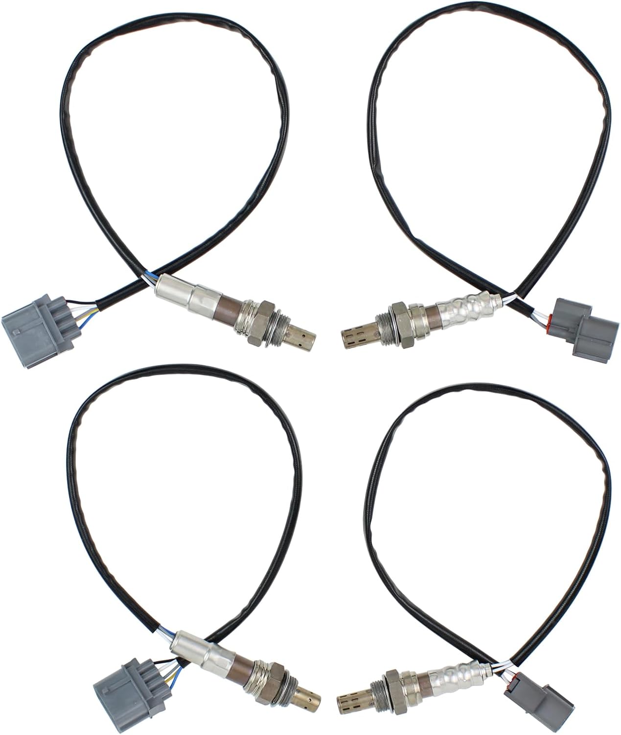 4Pcs Upstream and Downstream Oxygen Sensor for Acura 3.5L MDX 2003-2006 RL 2005-2008 3.2L TL 2004-2006 for Honda 3.0L Accord 2003-2007 3.5L Odyssey 2005-2006 Pilot 2005-08 Ridgeline 2006-08