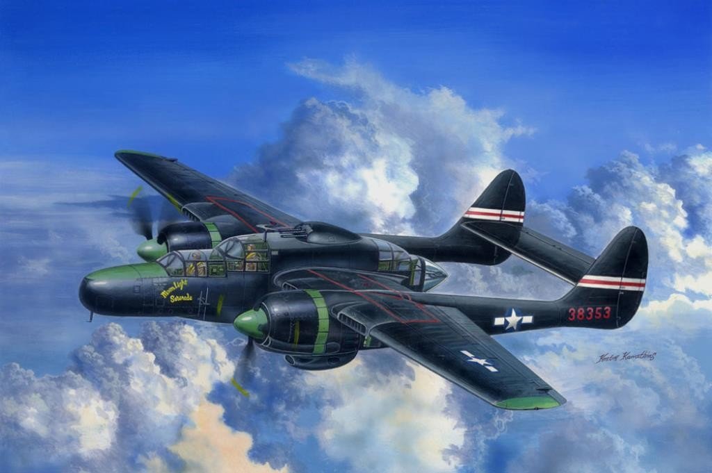 Hobbyboss Scala 1:48, «US P-61C Black Widow, Modello, Colore: Grigio