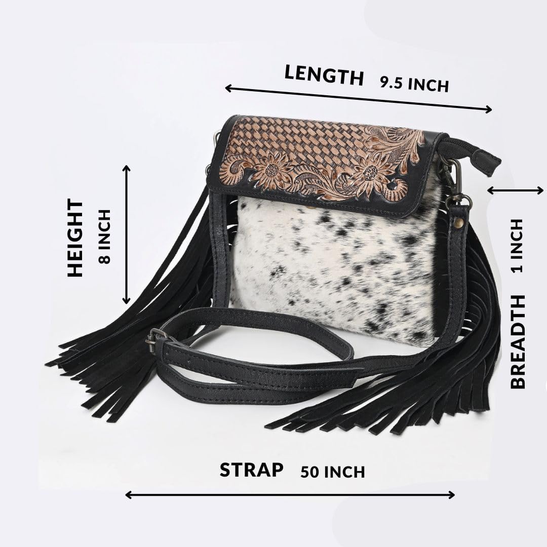 Merbaa Women Natural Cowhide Leather Hand Bag With Adjustable Detachable Strap Leather Massenger Handbag Purse Sling Bag