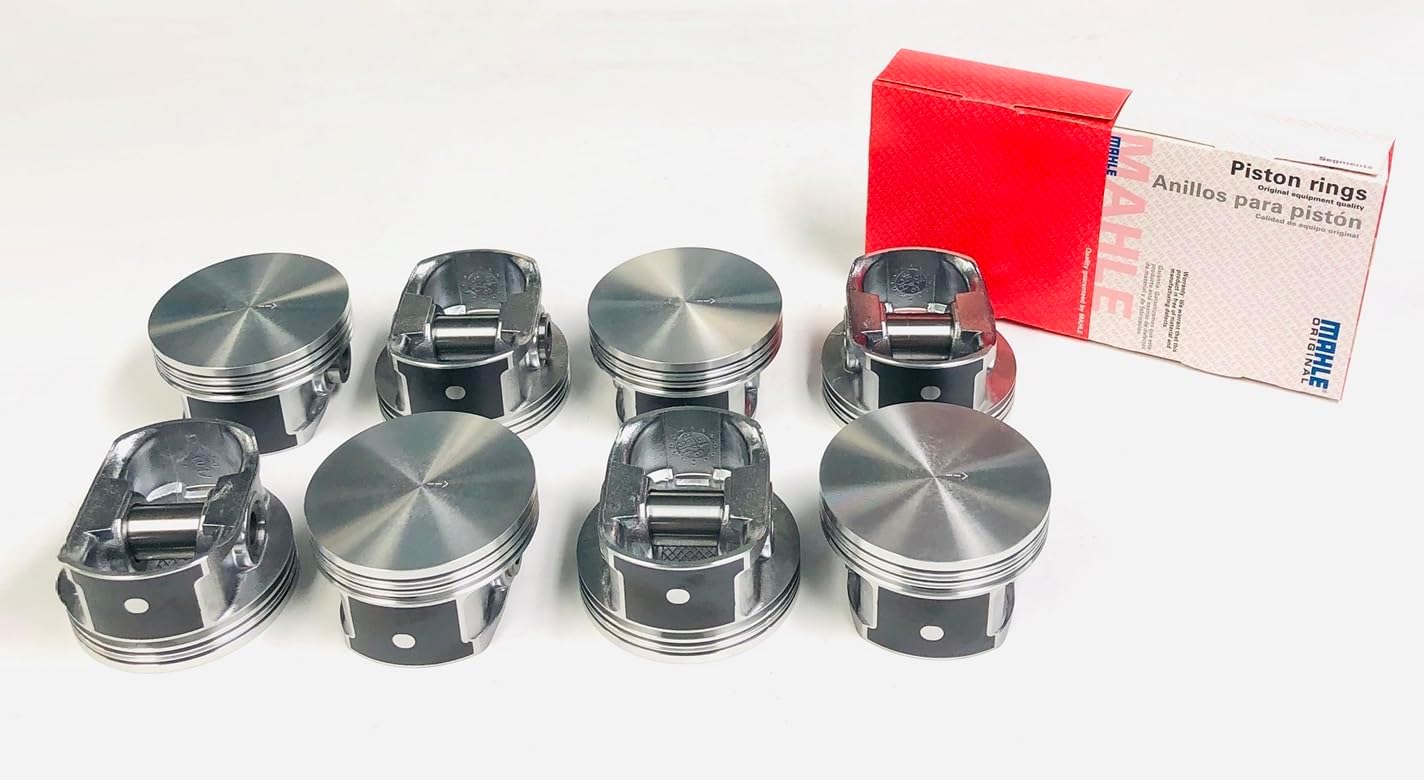+.010 over size Flat top pistons & matching rings compatible with 1997-2004 GM 5.7L LS1 V-8 engines. For Standard 3.905" Bore diameter.