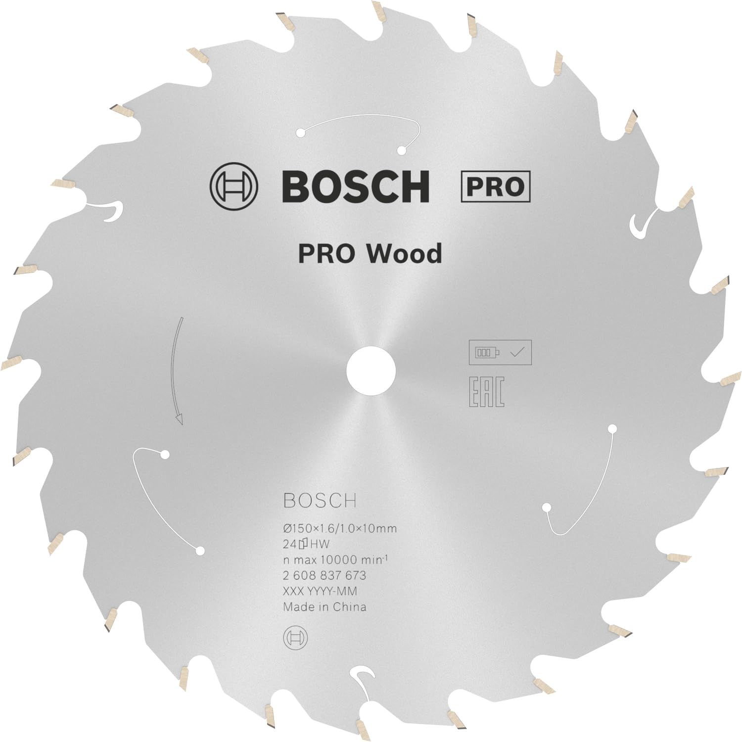 Bosch Professional Bosch Pro Cordless Wood Cutting Circular Saw Blade