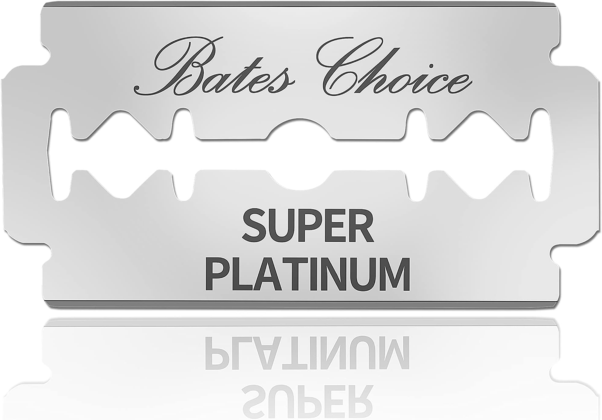 Bates Double Edge Safety Razor Blades for Men - Stainless Steel, 40 Pack, Shaving Blades