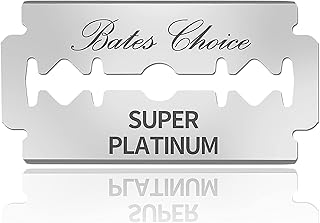 Bates- Double Edge Razor Blade, Stainless Steel, 40 Pack, Razor Blades for Men, Safety Razor Blades Double Edge, Shaving Blades for Men, Blades for Shaving, Mens Razor Blades, Razors Blades for Men