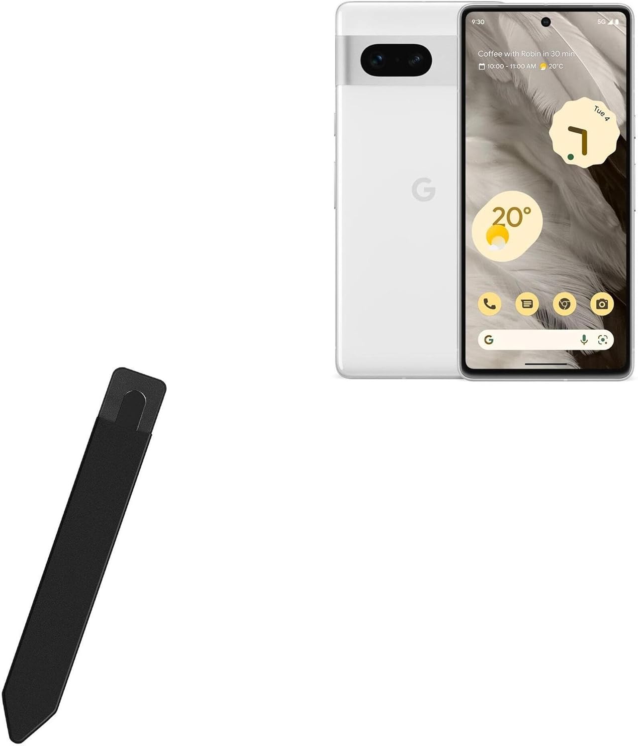 BoxWave Stylus Pouch Compatible with Google Pixel 7 Pro - Stylus PortaPouch, Stylus Holder Carrier Portable Self-Adhesive - Jet Black