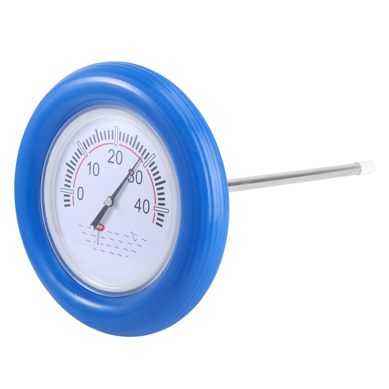 Schwimmthermometer Blau mit Großem Display, Schwimmbecken
