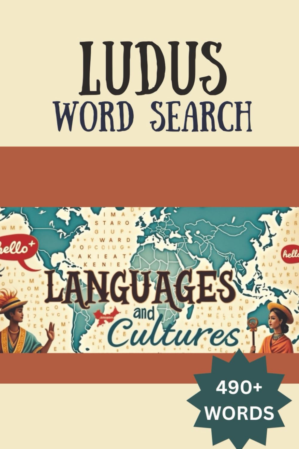 LUDUS Word Search Languages and Cultures: 490+ words word search with large print about Languages and Cultures | 6x9 inches 111 pages | Gift for Seniors & Adults