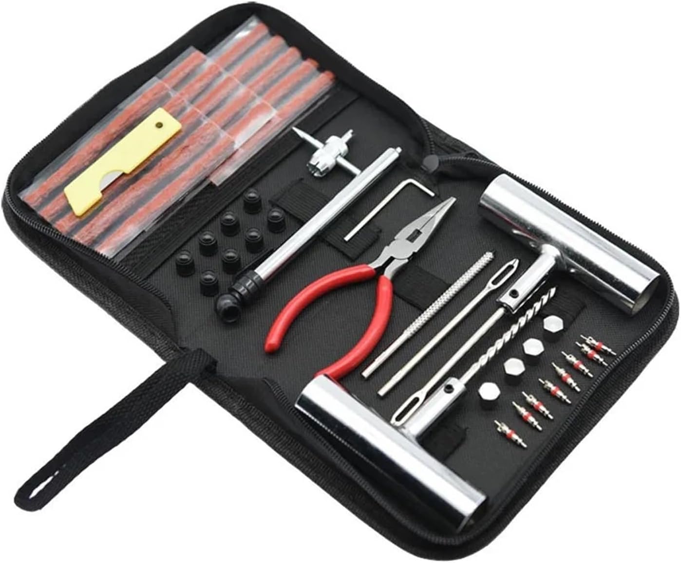 46 pcs Car Tire Repair Tool Tire Repair Kit Studding Tool Set Auto Bike Tire Repair Puncture Garage Car Accessories