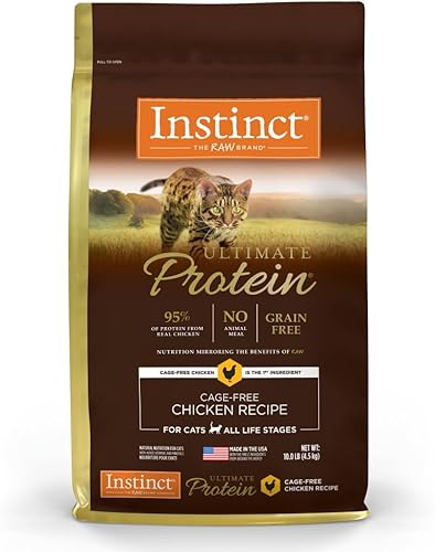 Miniatura 1 de Instinct Ultimate Protein - Alimento seco natural para gatos sin jaulas, sin proteínas, sin jaula, bolsa de 10 libras