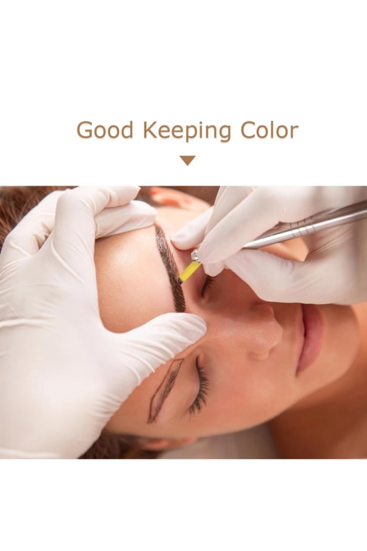 Biomaser 16CF Microblading İğnesi, 0.20mm, Tıbbi Paslanmaz Çelik, 10 Adet, Sarı
