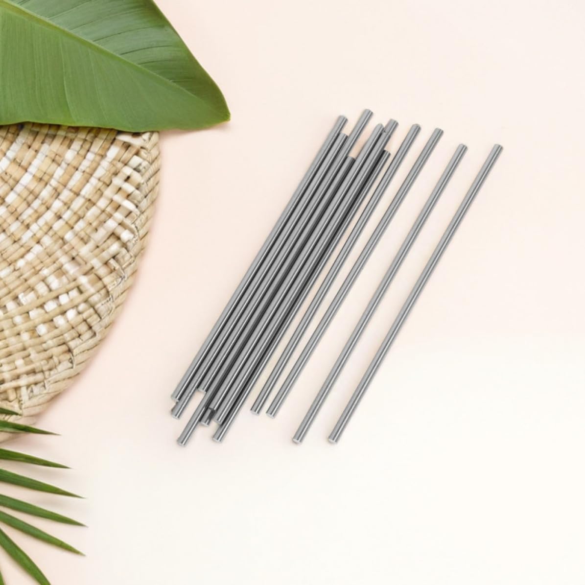 SAFIGLE High Strength Metal Rods Stainless Steel Blocking Pins Rods 20pcs for Material Fixation, Multifunctional Design for Knitting Boards and Pegboards for DIY Projects and Factory Use