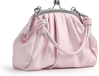 Small Clutch Purses for Women, Wedding Clutch Purses for Women Soft Leather Ruched Women Clutch Purse