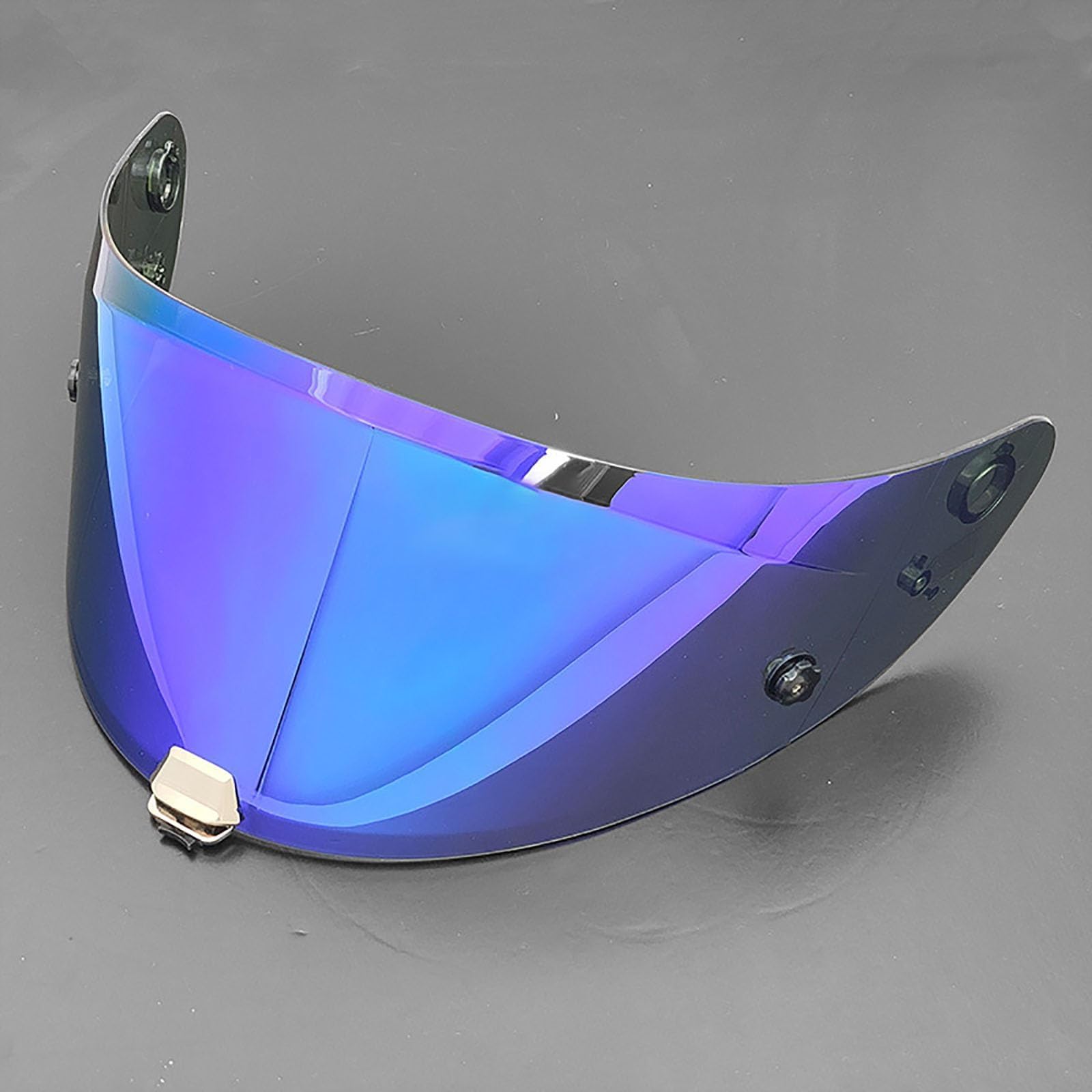 ZJHFDC Motorcycle Helmet Visor for HJC Rpha11 Rpha70, Windproof Anti Scratch Helmet Visor Replacement Motorcycle Accessories,normal-Bblueplated
