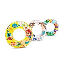 Intex 59242NP – Salvagente Gonfiabile Mare Fondo Marino Assortiti, Vinile, Multicolore, 61 cm