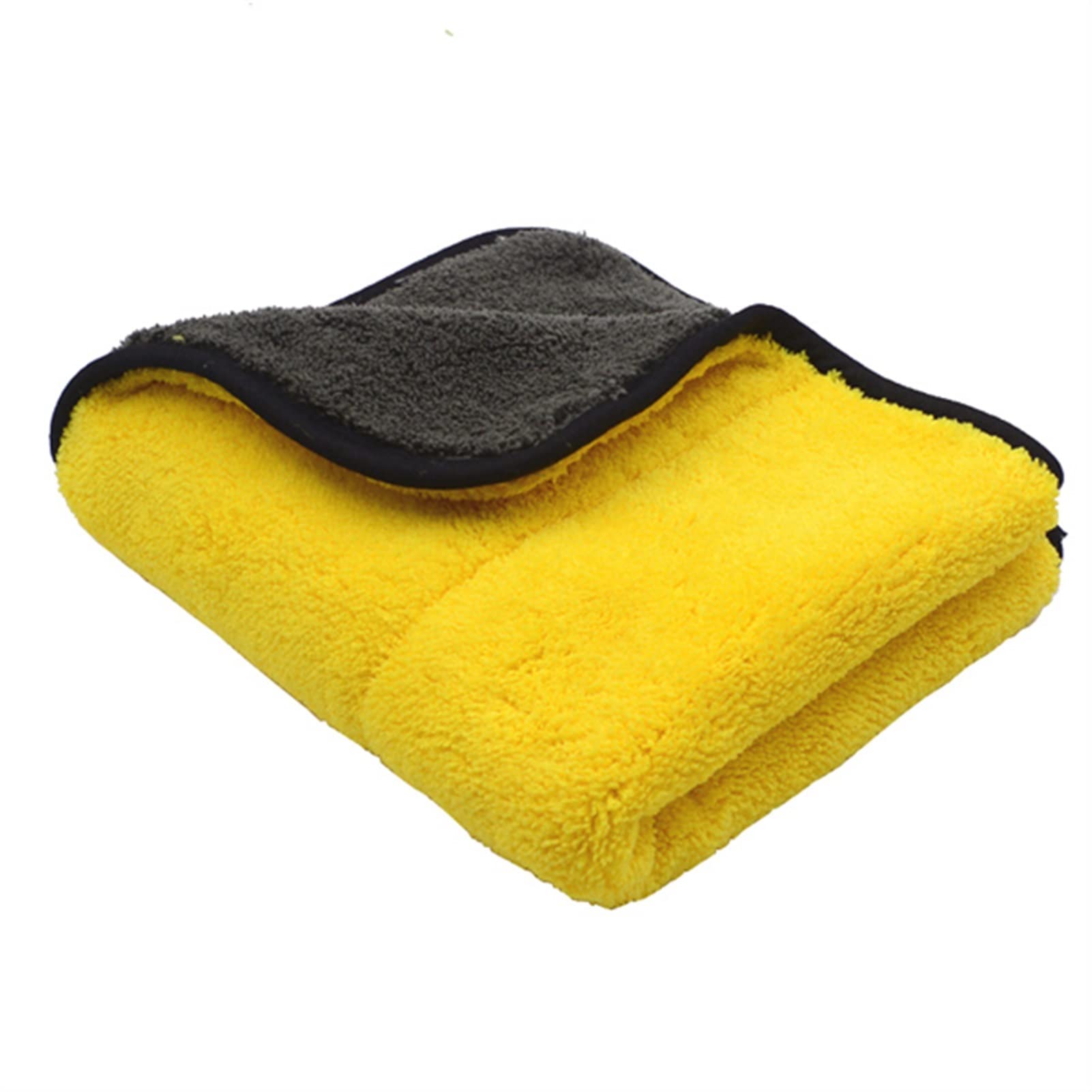 800GSM 45cmx38cm Panni per la pulizia dell'auto in microfibra di peluche super spessi per la cura dell'auto Asciugamani per lucidatura a cera in microfibra per la cura dell'auto Qualità morbida (Col