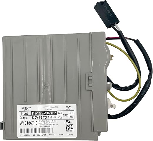 [ WhatsUp ] W10186719 (519306059) Refrigerator Inverter Board- Compatible With Whirlpool- Replaces W10893917 (519306059), ...