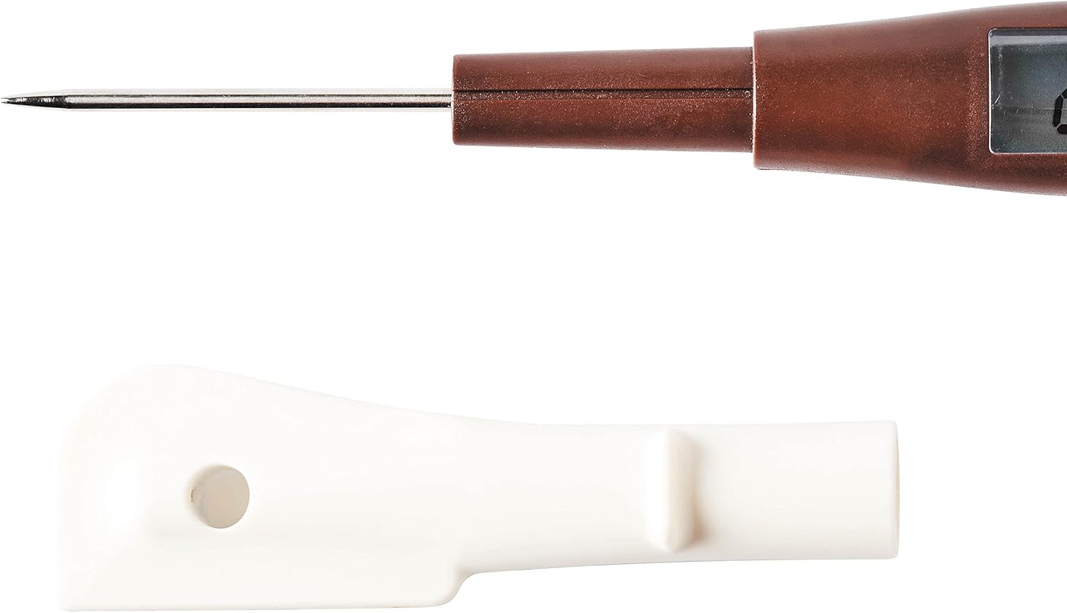 Mastrad F74116 Spatula Thermometer, Silicone, Brown, 3.5 x 2.5 x 24 cm