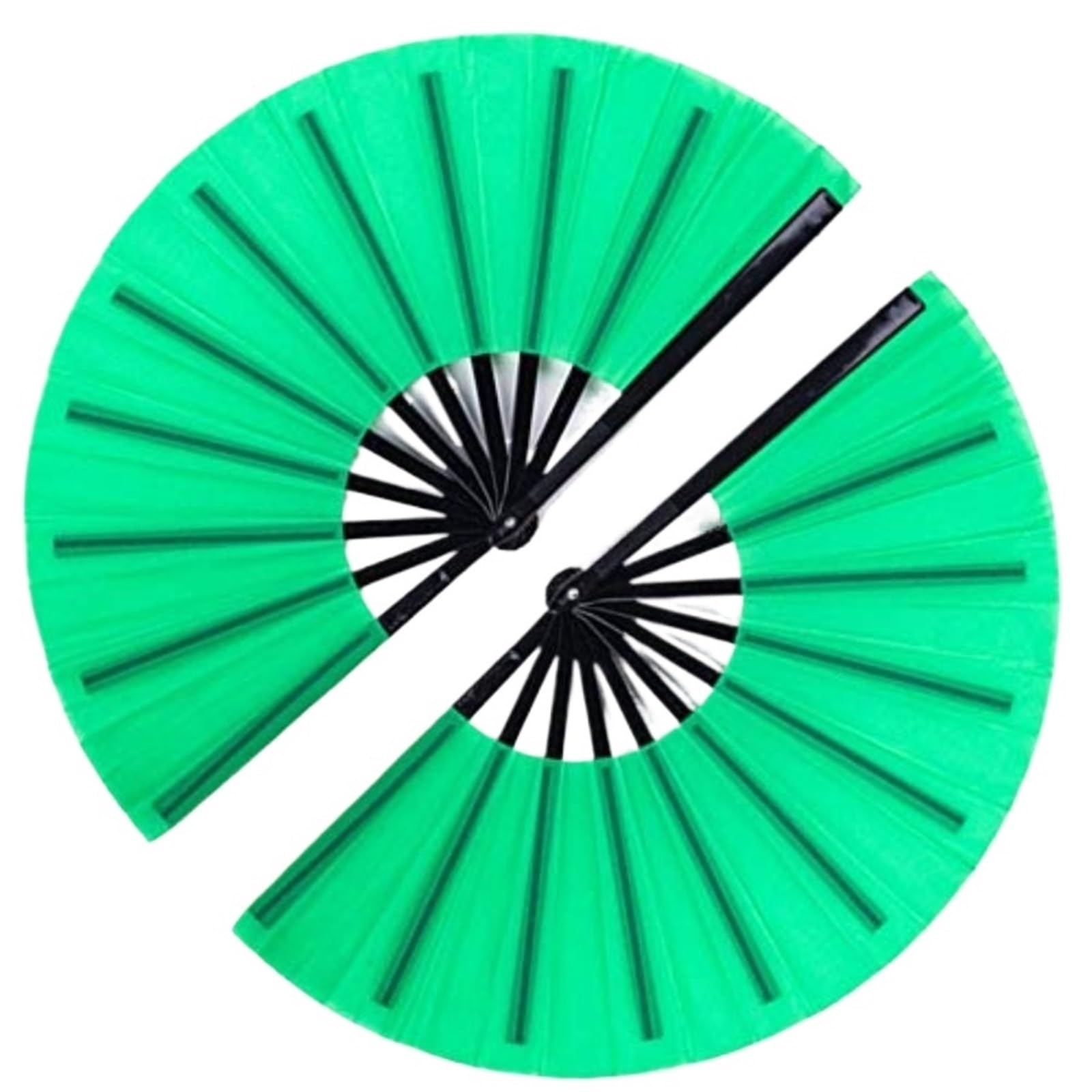 WLIHDB 10Pcs Large Folding Hand Fans Clack Handheld Fan For Party, Glitter Festival Rave For Concert for Summer(Color5)