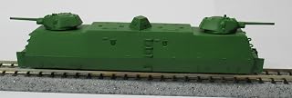 Russia 装甲列车 宇宙 迷你T-34炮塔X2 1/144比例 已涂装完成品