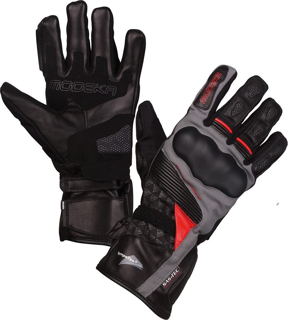 Modeka Panamericana Gants de Moto (Black/Red,11)