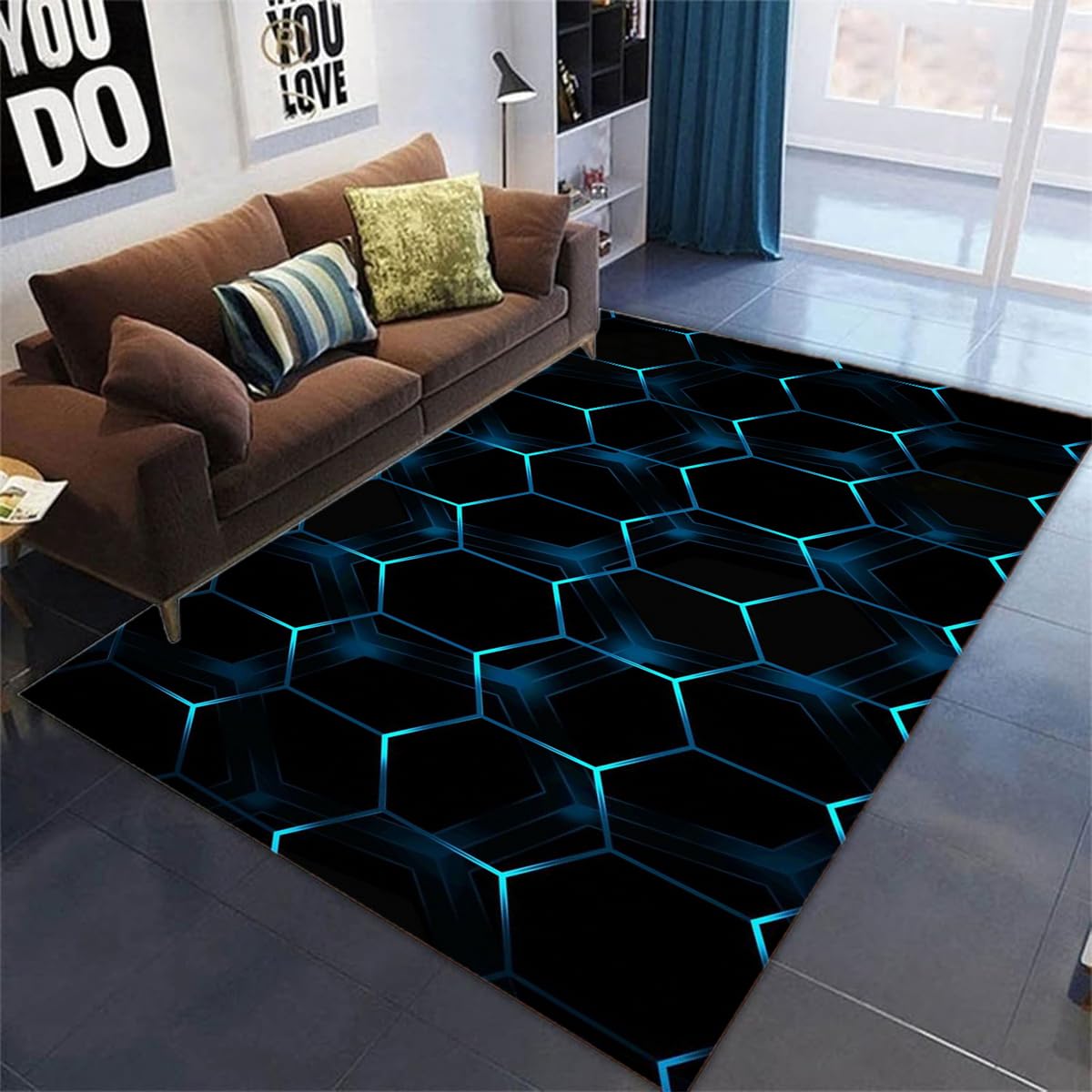 Tapis de sol gaming idéal pour chambre d'ado garçon fan de jeux vidéo 160x230cm