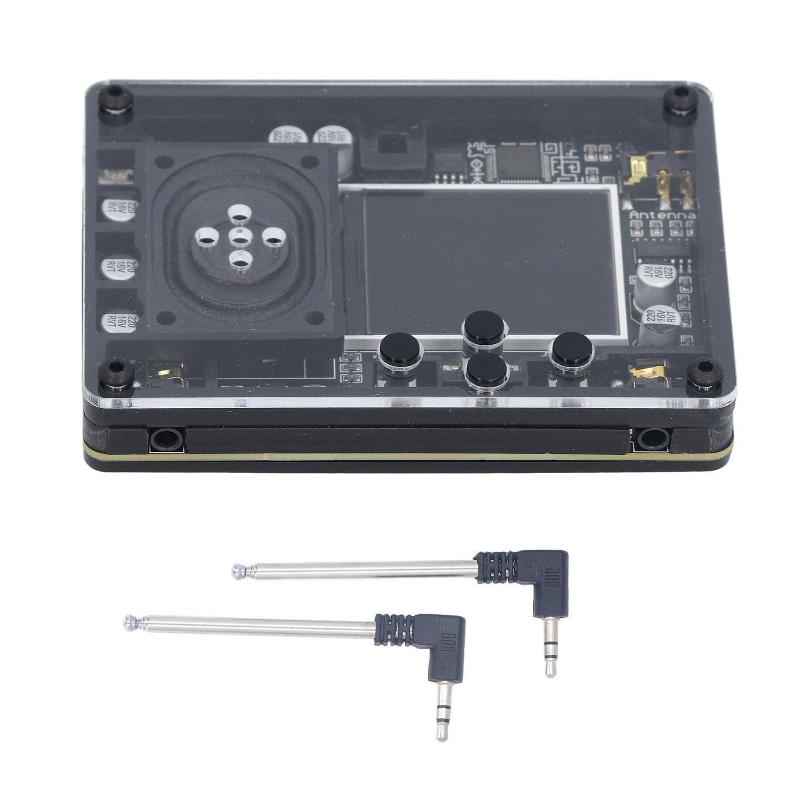 Mini Theremin Muzyczny Elektroniczny Instrument Kreatywny z Wyświetlaczem, z Regulowanymi Ustawieniami Strojenia, obsługą 20 Typów Instrumentów i 70 Tonów