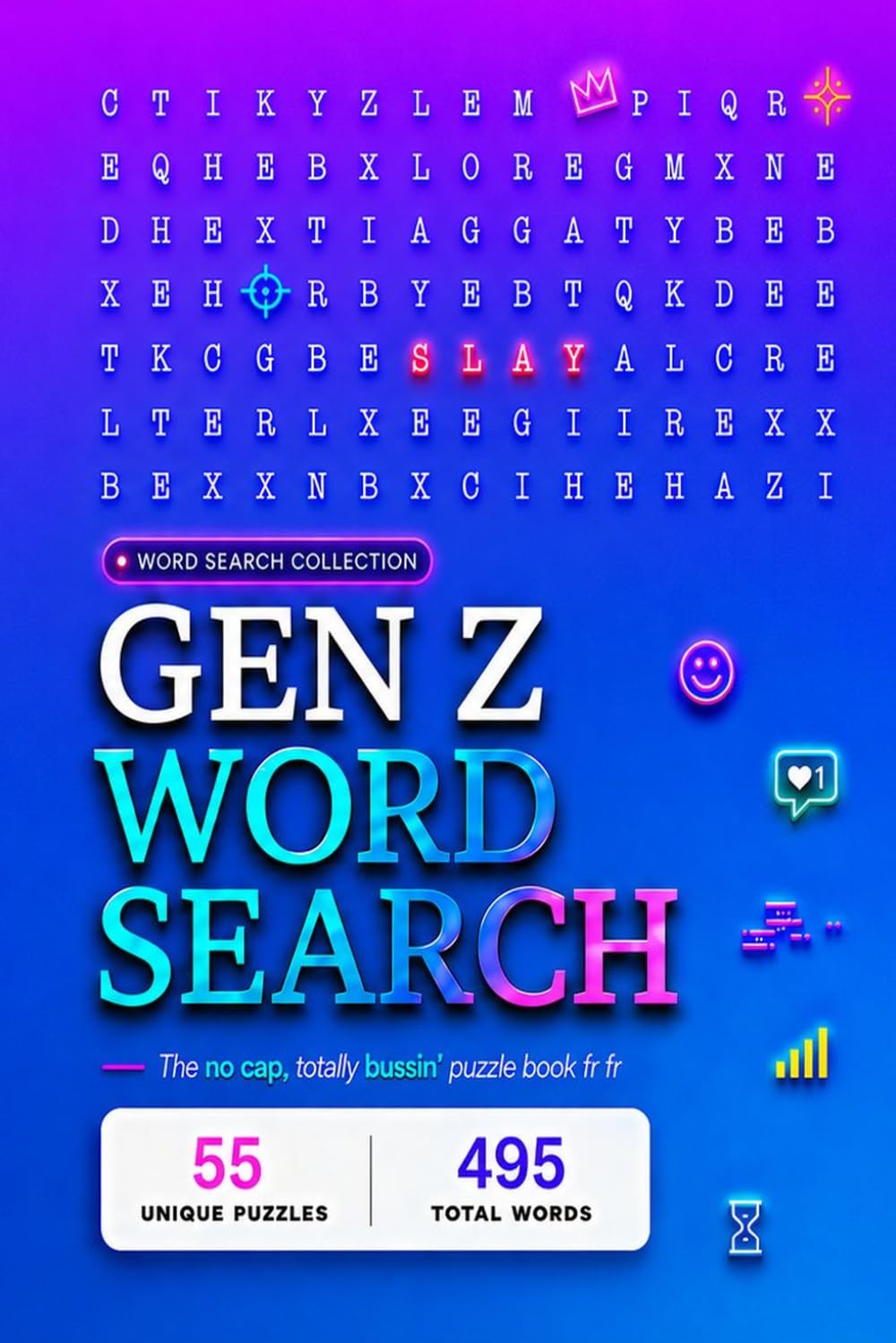 Gen Z Word Search: Fun & Entertaining Puzzles Featuring Internet Slang, Meme Culture & Viral Trends