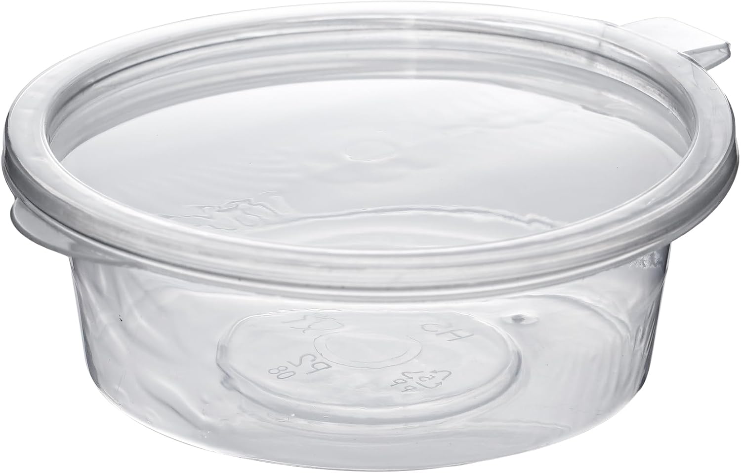1000Pack Leak Proof Plastic Condiment Souffle Containers with Attached Lids, 2 Oz Portion Cup with Hinged Lid