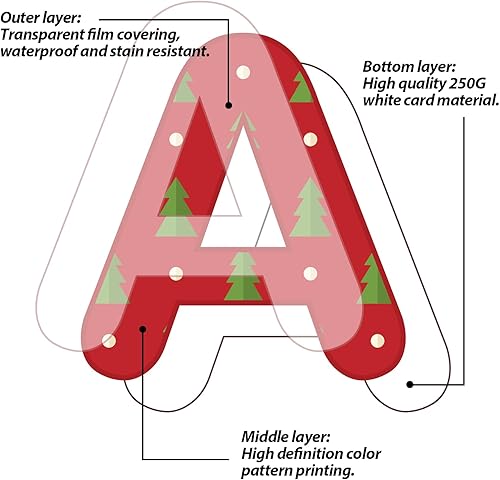 Miniatura 2 de Paquete combinado de 198 letras de pizarra de Navidad para el aula, letras del alfabeto, números, símbolo de puntuación, mini recortes para niños,