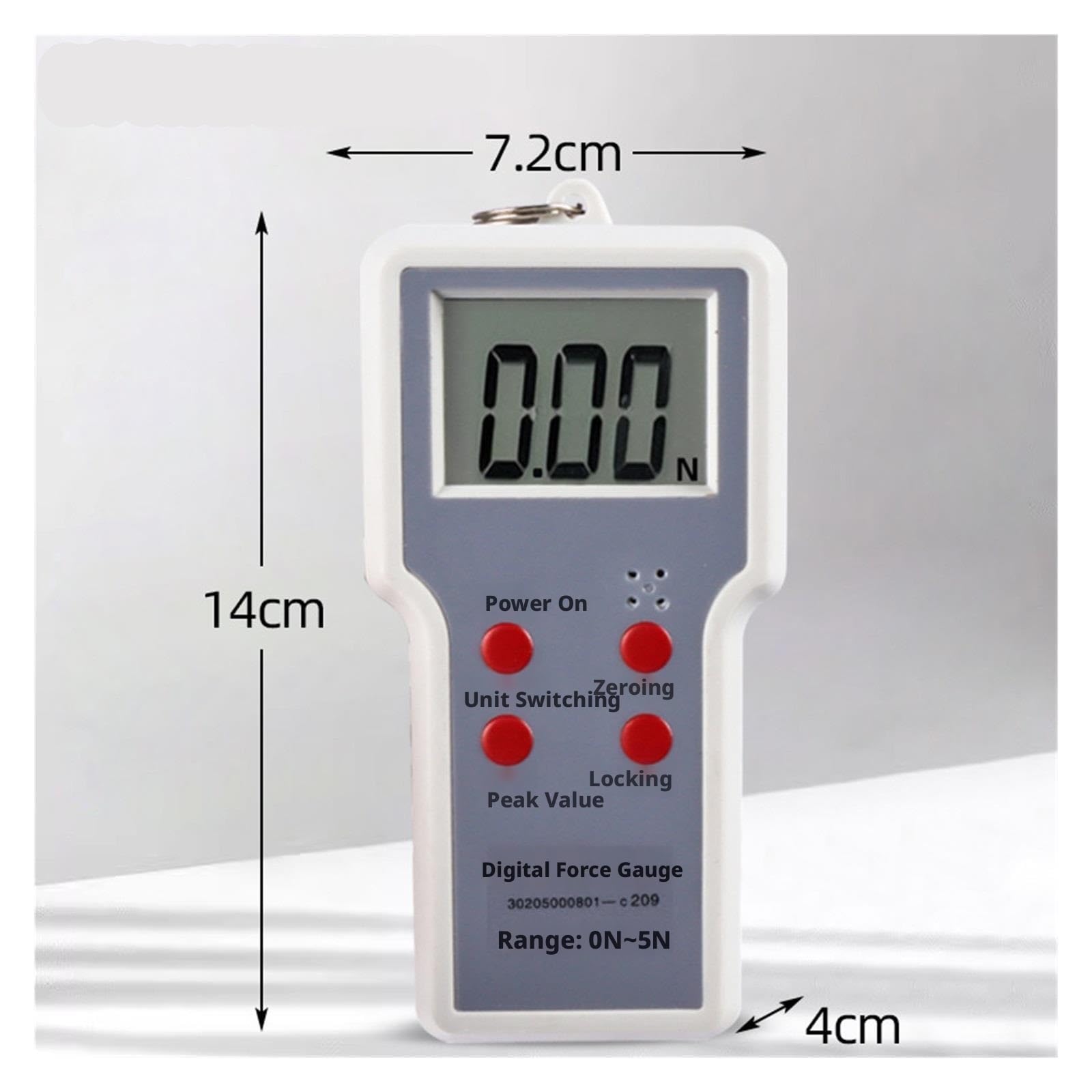 Misuratore di forza, Tester digitale per strumenti didattici dimostrativi del dinamometro(0~5N)