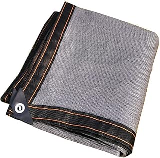 QETUOA Voile D'ombrage pour L'extérieur, écran Solaire Crypté Anti-âge épaissi Gris Argenté, Filet D'ombrage pour Les Fleurs Et Les Plantes des Balcons De Jardin (3 * 8M)