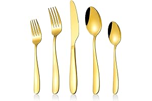 CXJY Gold Flatware Service for 12: Elevate Every Dining Experience