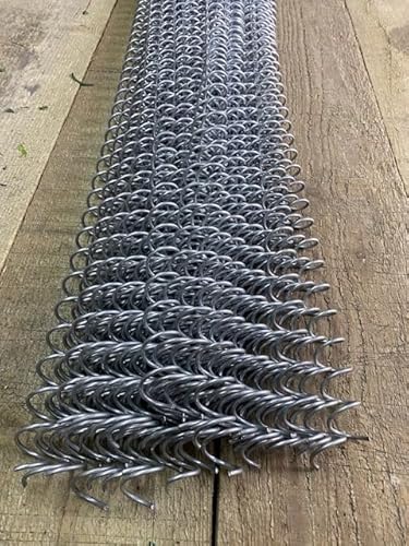 25x Gabion Spirals Helicoils connectors for Wire Mesh Baskets 100cm Long 3mm Diameter, 25mm Coil spacing