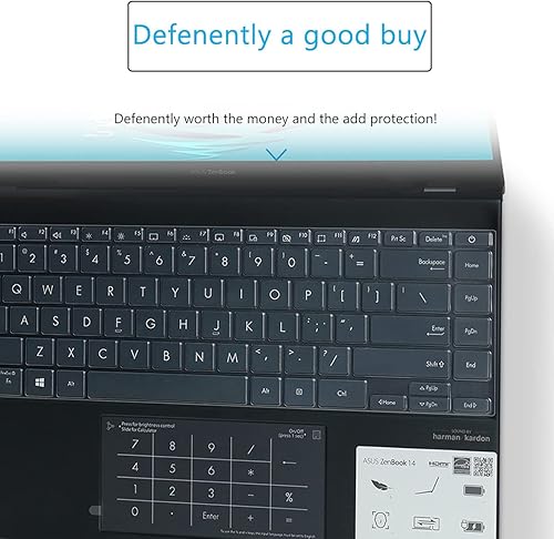 Miniatura 3 de Funda de teclado para portátil ASUS ZenBook 14 UM425IA UX425JA UX425EA UM425UA UM425UA, ultra delgado ASUS ZenBook 14 Accesorios Silicona Protector