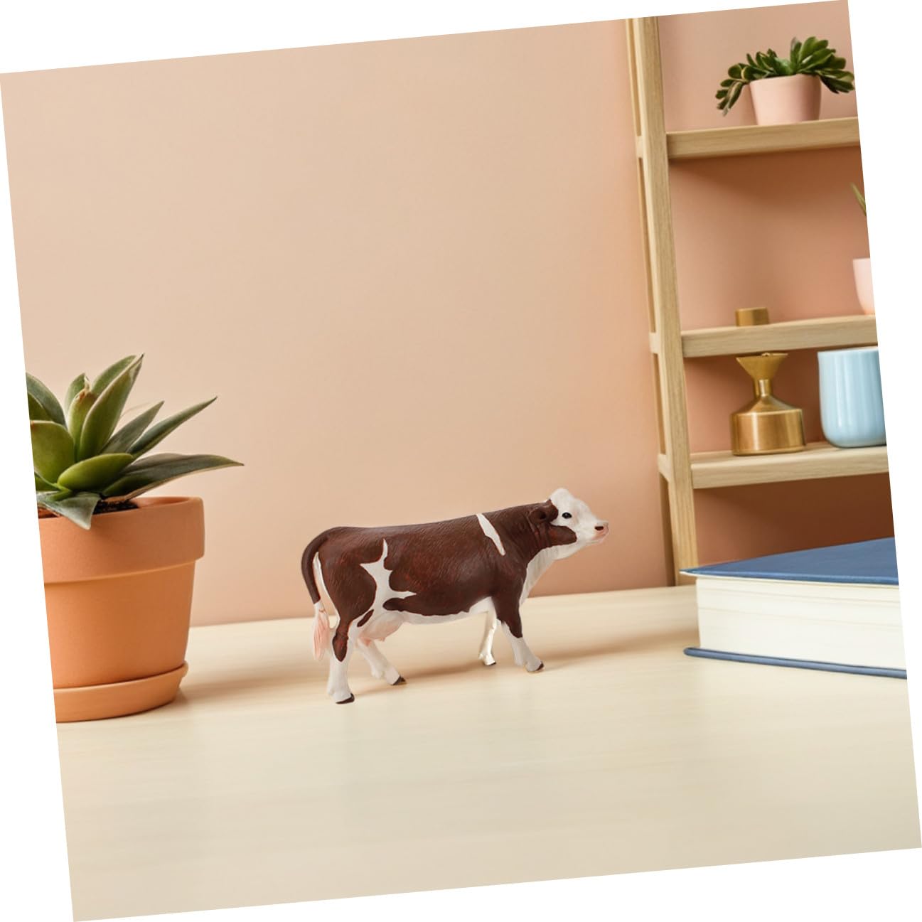 BESPORTBLE 5 Figuras de Ganado de PVC para Niños, Modelos Simulados de Animales de Granja, Decoración Versátil para Interiores y Juego Educativo en Casa