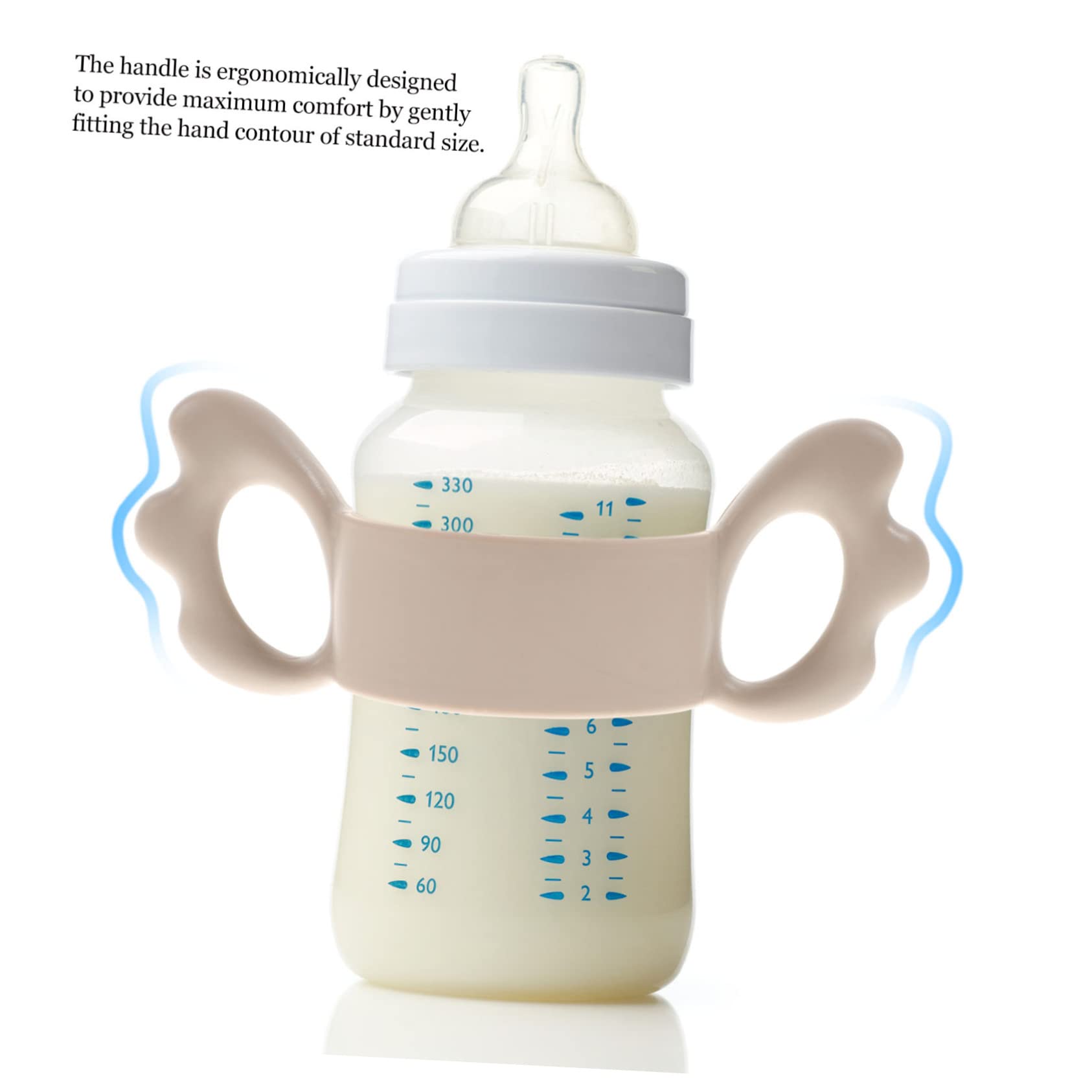 Toyvian Silicone Bottle Handle Bottle Feeding Supplies for by Newborns Silicone Baby Bottle Handle Wide-Neck Bottle Feeding Handle - Image 2