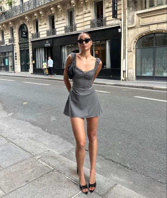 High Heel Mules for Women Pointed Open Toe Slip On Stiletto Pumps Backless Heeled Sandals Mules Party Dress Shoes - Image 3