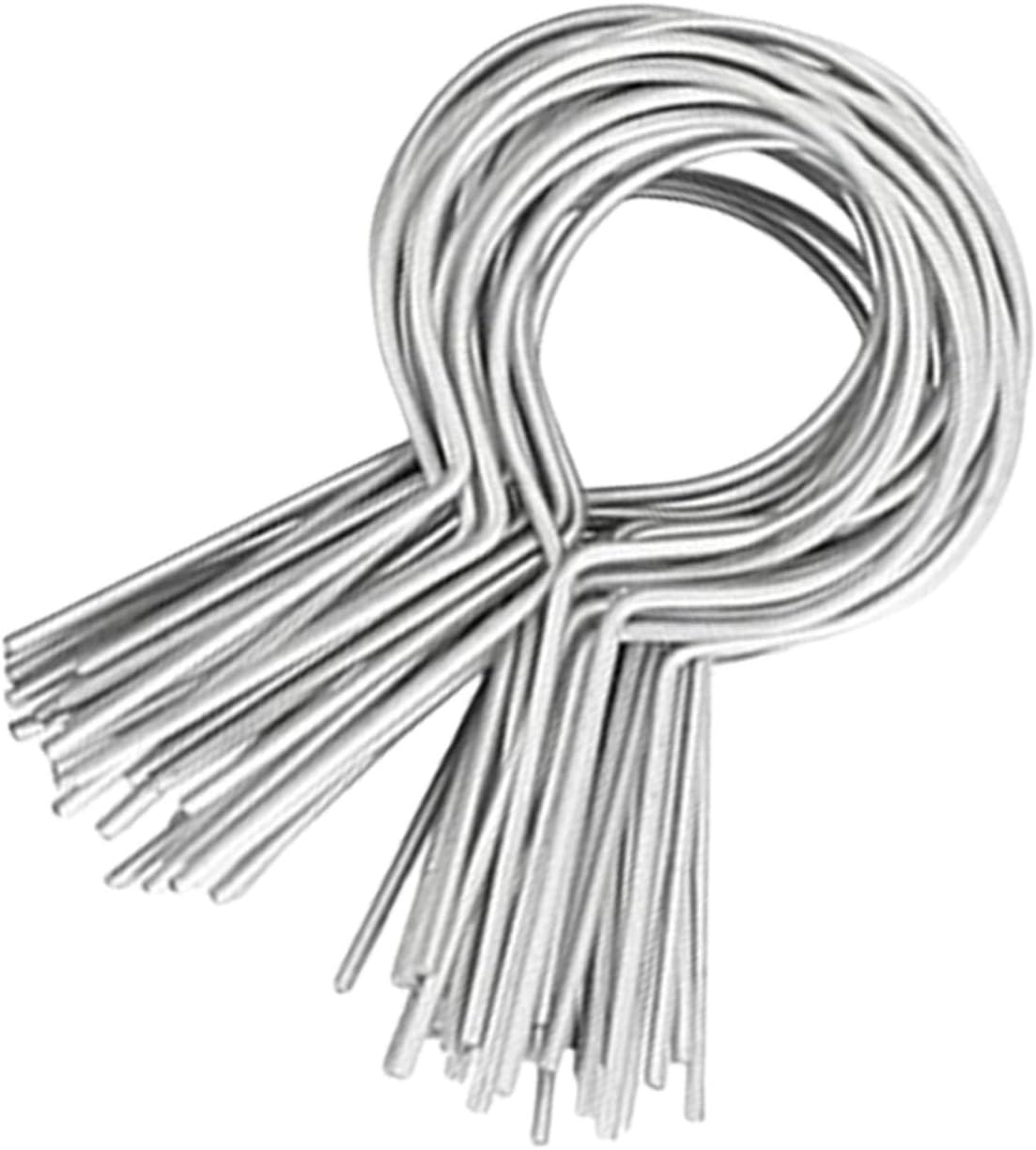 100pcs Multipurpose Chain Link Fence Tie 11 Gauge Sturdy Metal Twists for Farm and Garden Fencing Projects Supplies Garden Fence Fixing