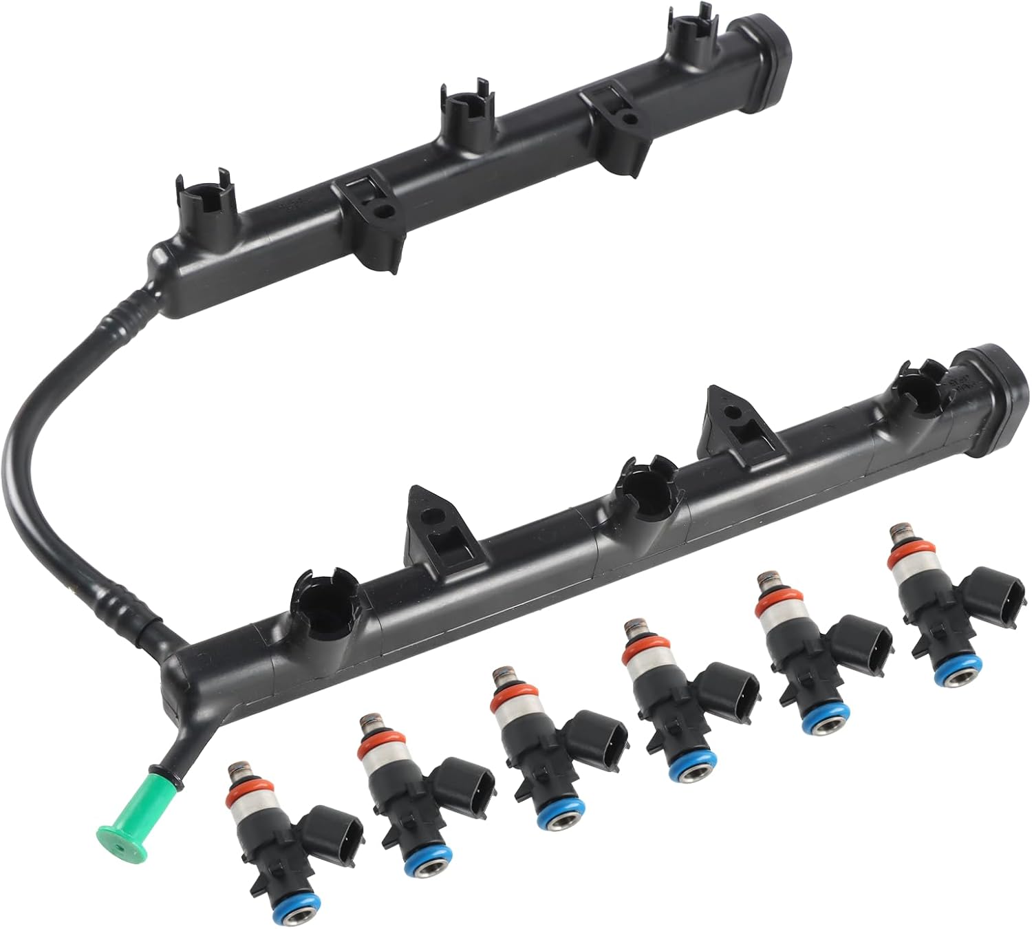 Fuel Injection Fuel Rail with Injectors Compatible with Dodge Charger Challenger 2011-2019 Compatible with Jeep Grand Cherokee Wrangler 2011-2018 Compatible with Chrysler 200 300 2011-2019 53034198AC