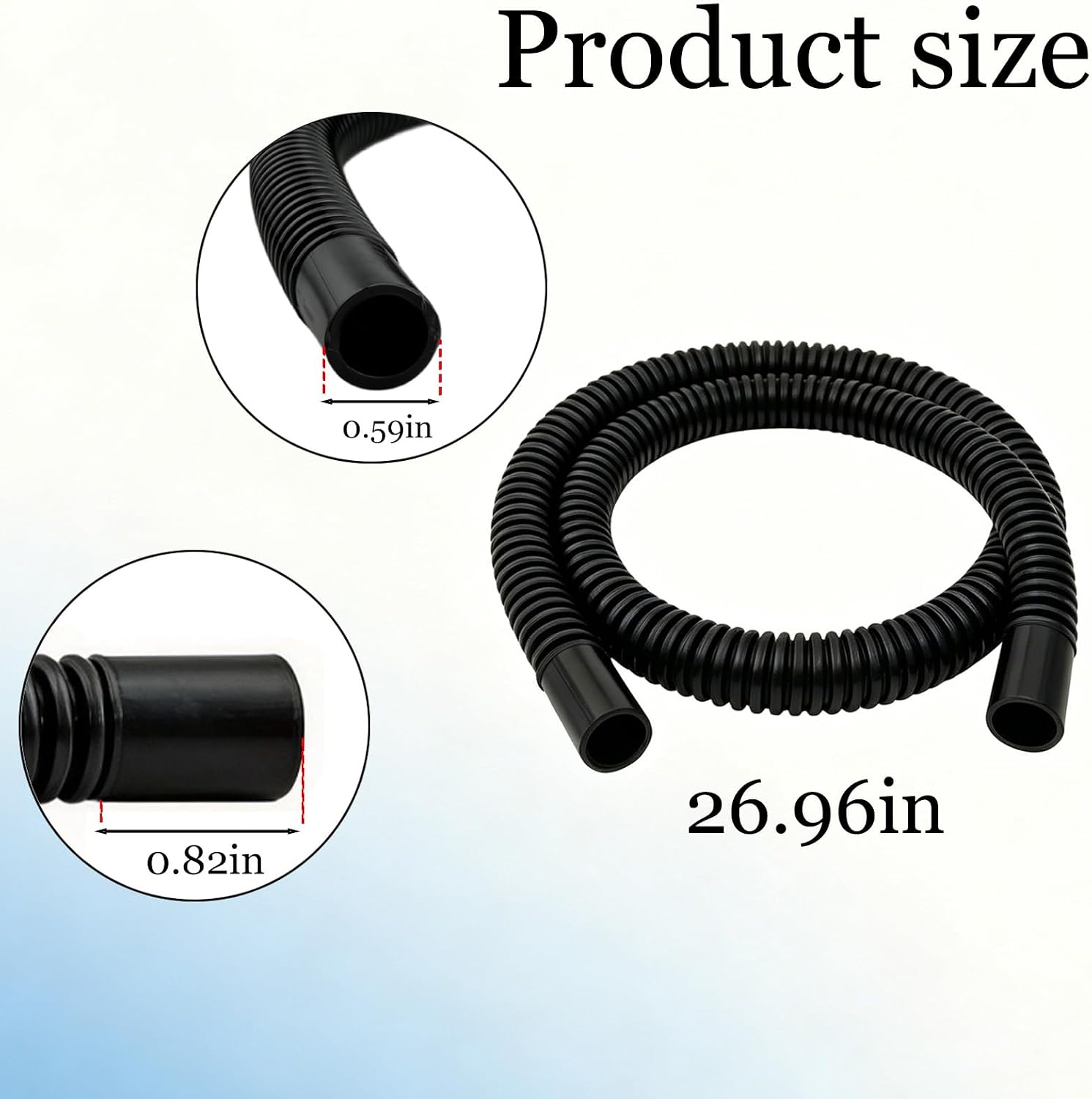 Dishwasher Water Inlet Hose, Fit for Whirlpool Maytag KitchenAid Kenmore Dishwashers, Dishwasher Water Inlet Tubing Replace 8531412 W10769066 AP6026711 GU2300XTVT0 WDTA50SAHZ0