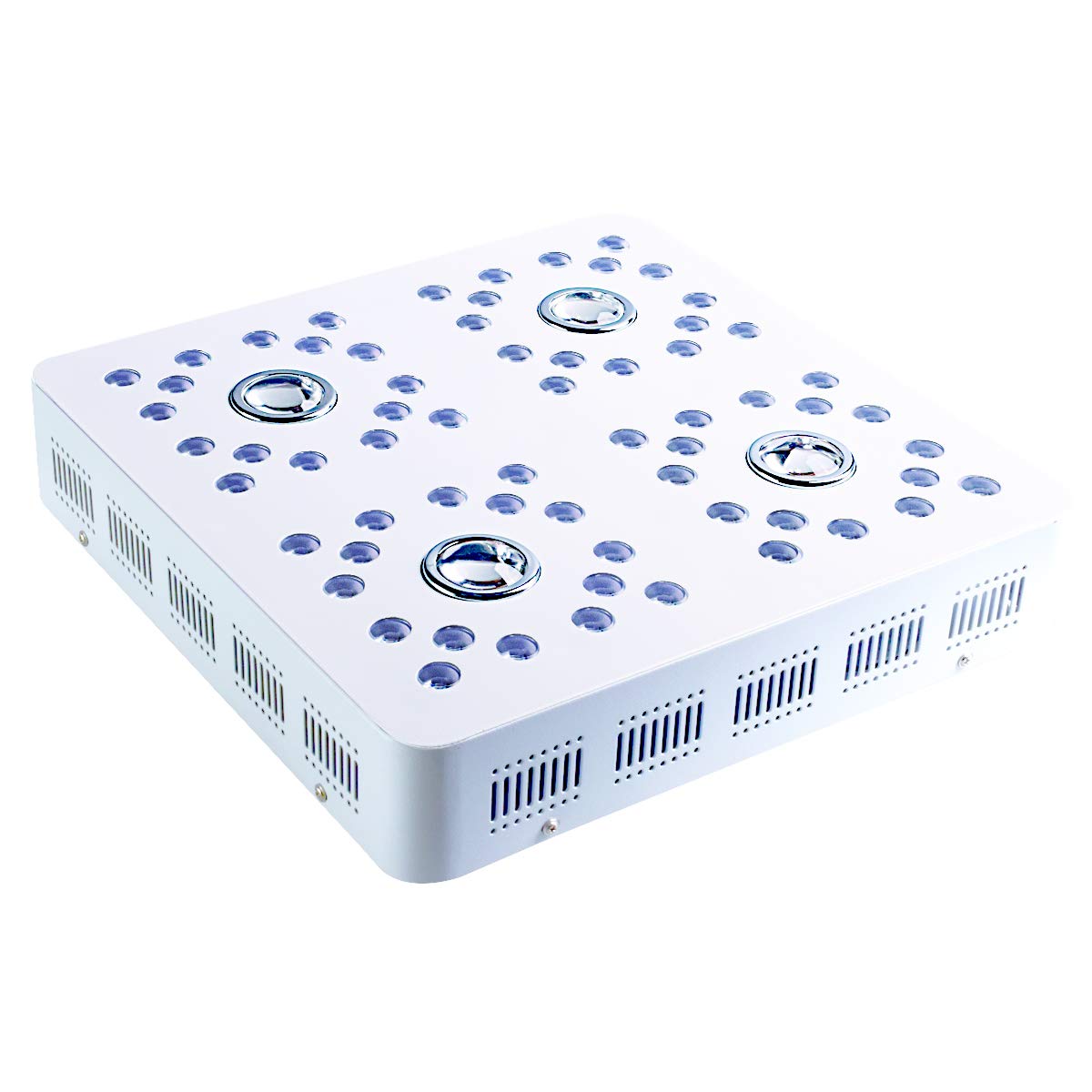 SunStream 360W LED Grow Light 4 COB and Dimmable 64 LEDs Full Spectrum with UV/IR Veg & Bloom Double Switch Grow Lamp for Indoor Plants Grow Tent kit Veg and Flower