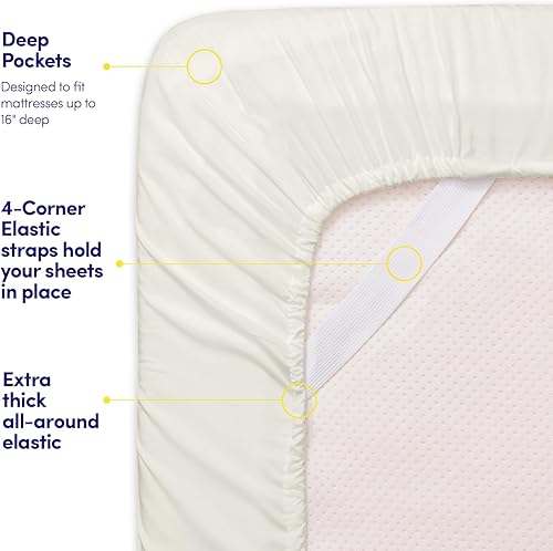 Vista 290 de 1500 Supreme Collection - Juego de sábanas extrasuaves con esquinas tipo bolsillos profundos, ropa de cama hipoalergénica sin arrugas, más de 40