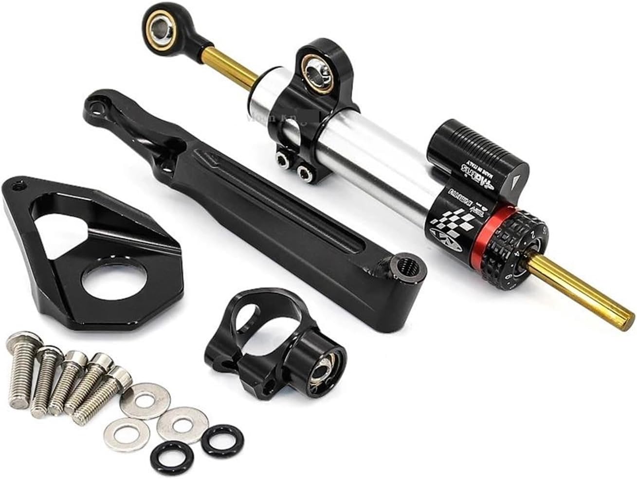 for H-onda CBR600RR CBR 600RR CBR 600 RR 2005 2006 Damper Support Kit Motorcycle Stabilizer Steering Damper Bracket Mount Kit(Black)