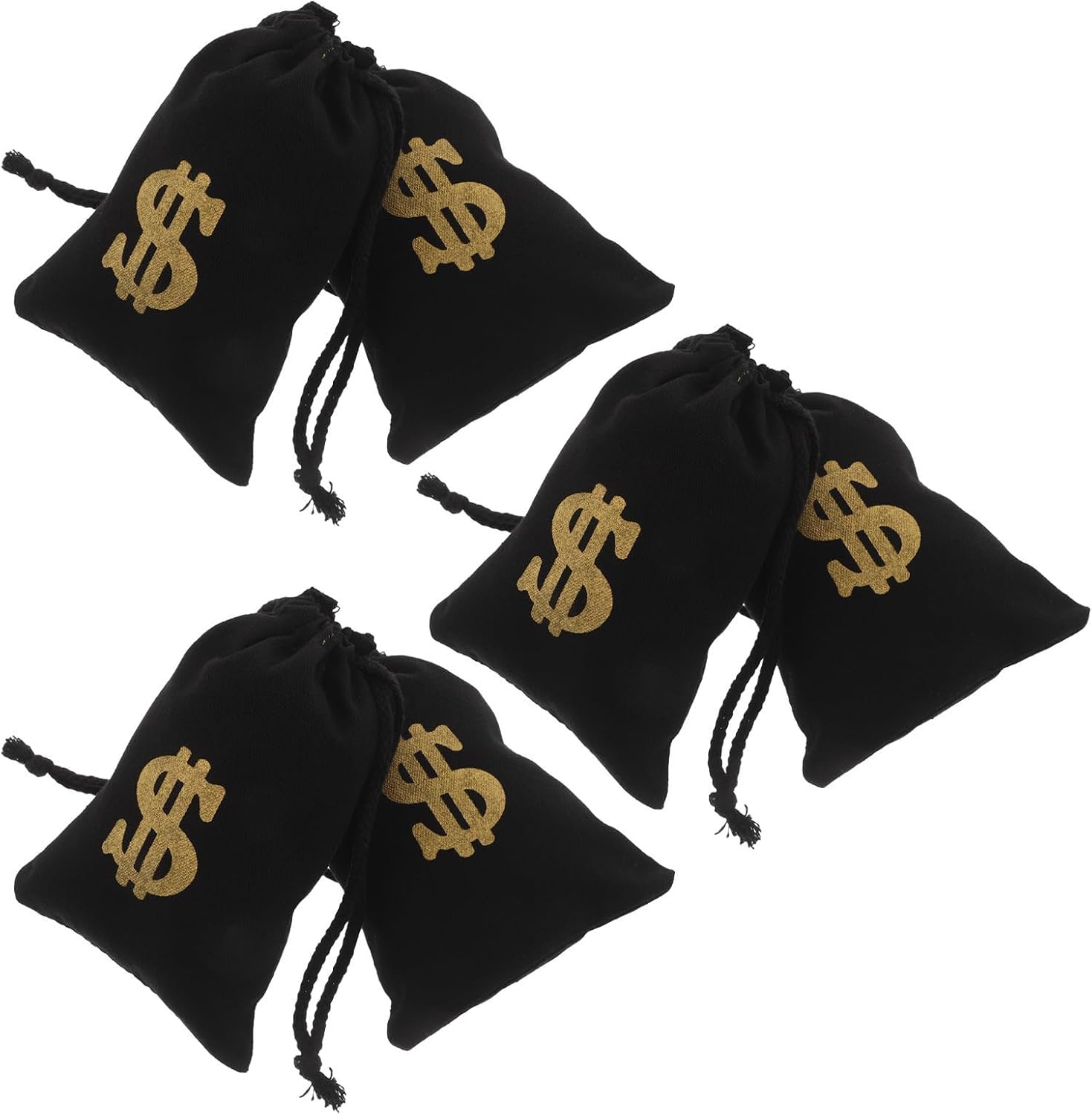 6pcs 6pcs Cotton Linen Drawstring Coin Pouches for Jewelry and Candy