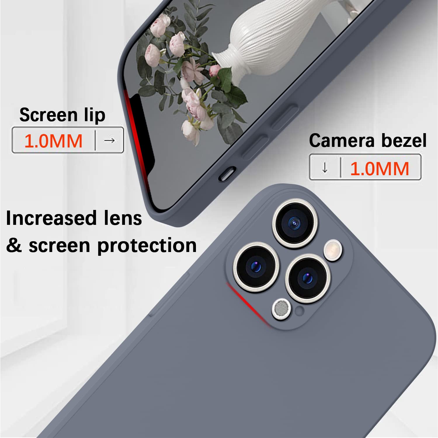 KPPIT Silicone Case Compatible with iPhone 12 Pro 6.1 inch protective case - Image 3
