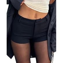Women Y2k Micro Shorts Sexy Low Rise Skinny Shorts Hot Pants Going Out Mini Bottoms Streetwear