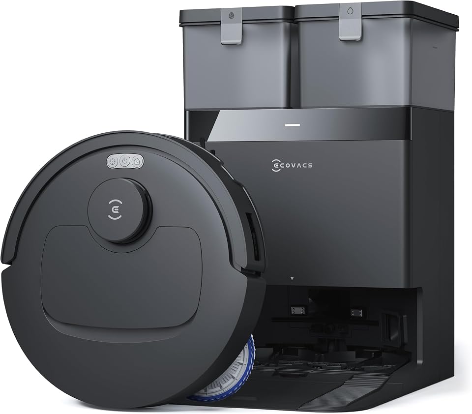 مكنسة روبوت ECOVACS DEEBOT T30C بشفط 20000 باسكال وتفريغ ذاتي