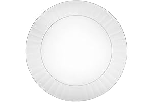 Deluxe Quality Clear Plastic Plates for Parties and Dining