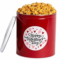 Vista 14 de Lata de palomitas de maíz navideñas Uncle Myron's - Latas de palomitas de maíz 3 sabores, lata navideña de 1 galón, caramelo, queso cheddar