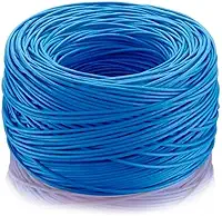 Cabo De Rede Internet 305 Metros Cat5e 4 Pares Cftv Utp Lan Cor:Azul