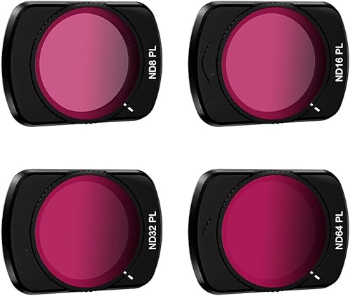 Miniatura 2 de Kit de filtro magnético ND compatible con DJI Osmo Pocket 3 Cámara, ND8, ND16, ND32, ND64 Filtro de lente para Osmo Pocket 3 Accesorios Impermeable